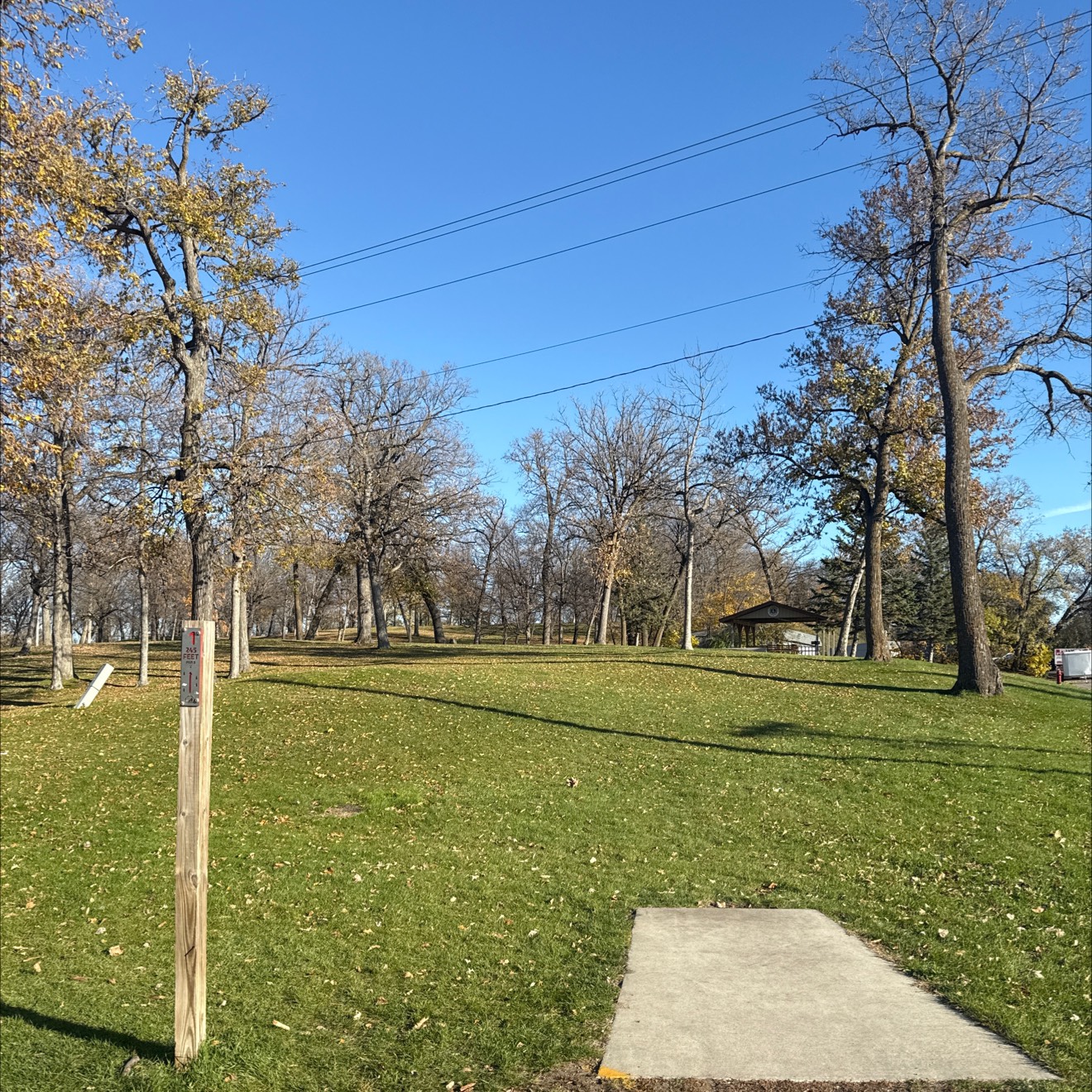 Detroit Lakes City Park disc golf course in Detroit Lakes, MN