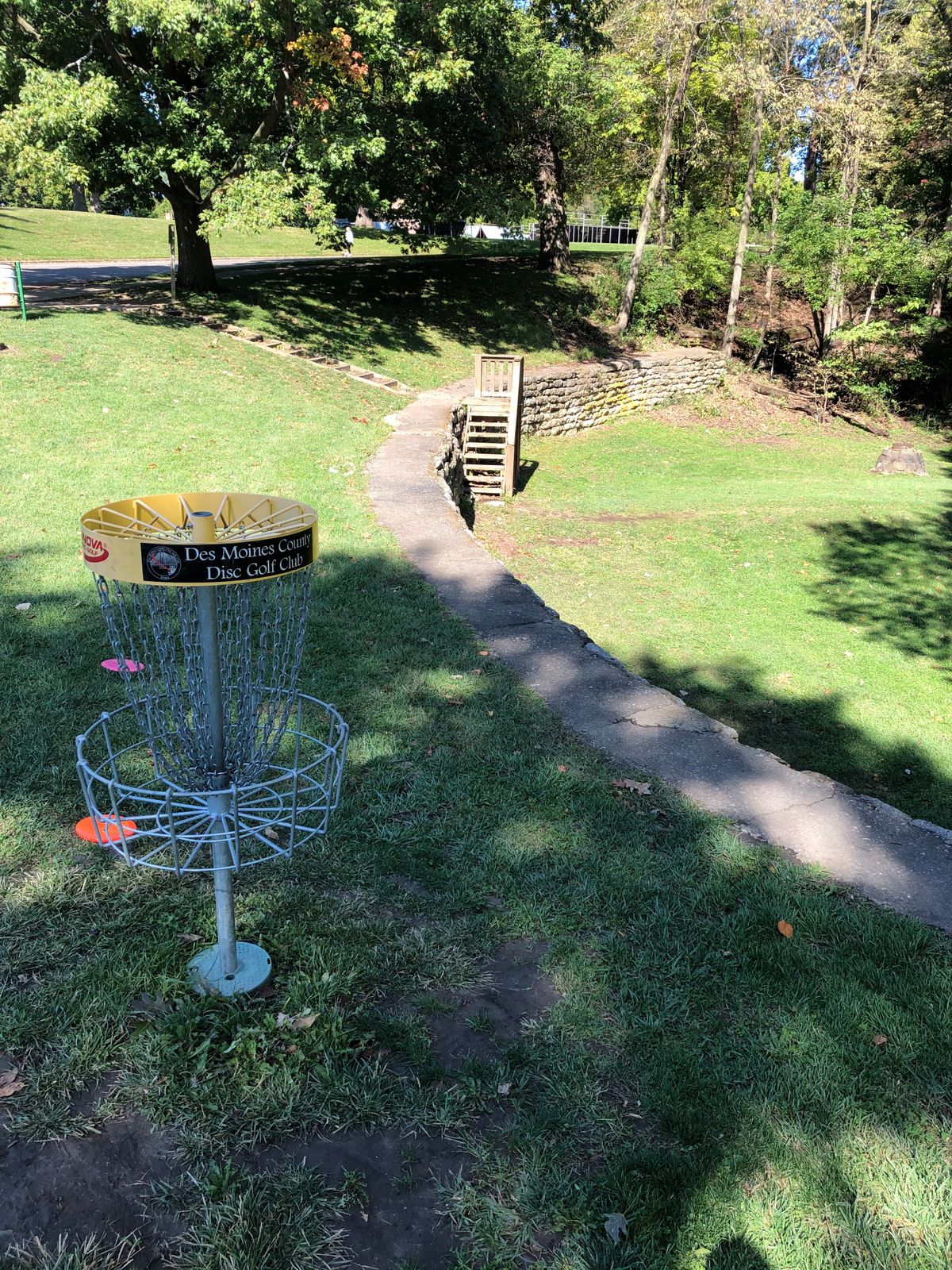 Dankwardt Park disc golf course in Burlington, Iowa