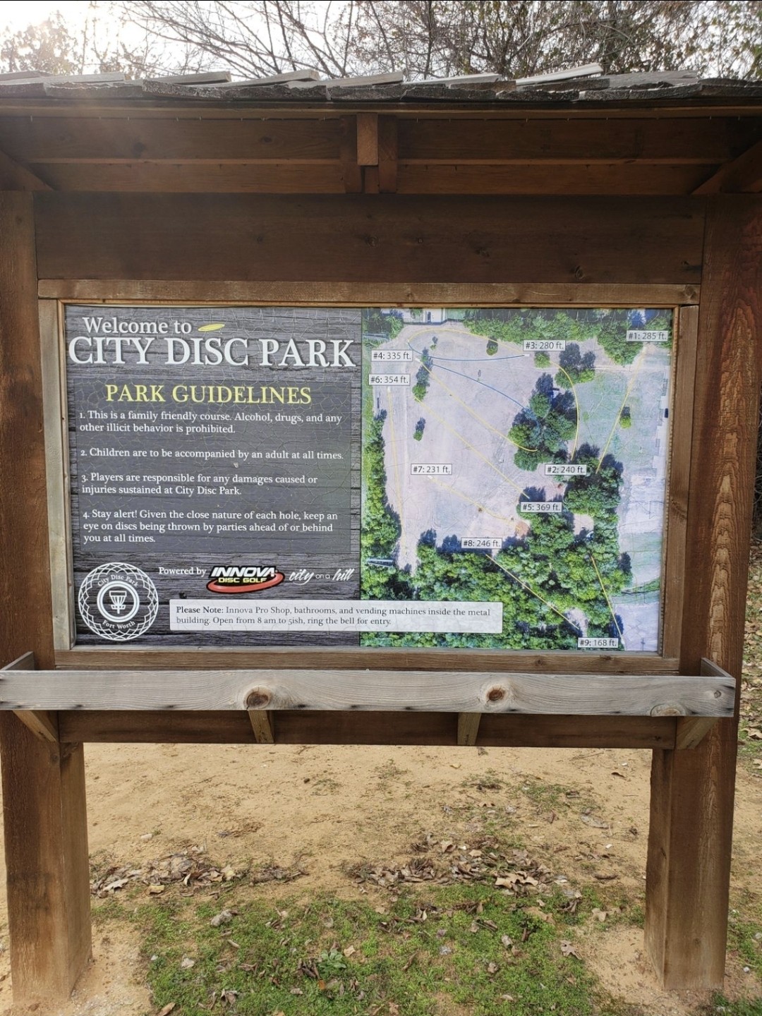 City Disc Park DGC disc golf course in Fort Worth, Texas