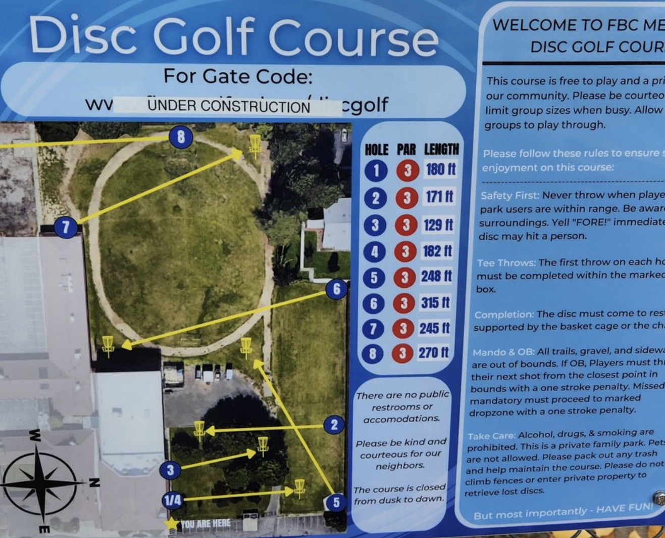 FBC Medford 9 Hole Course disc golf course in Medford, OR