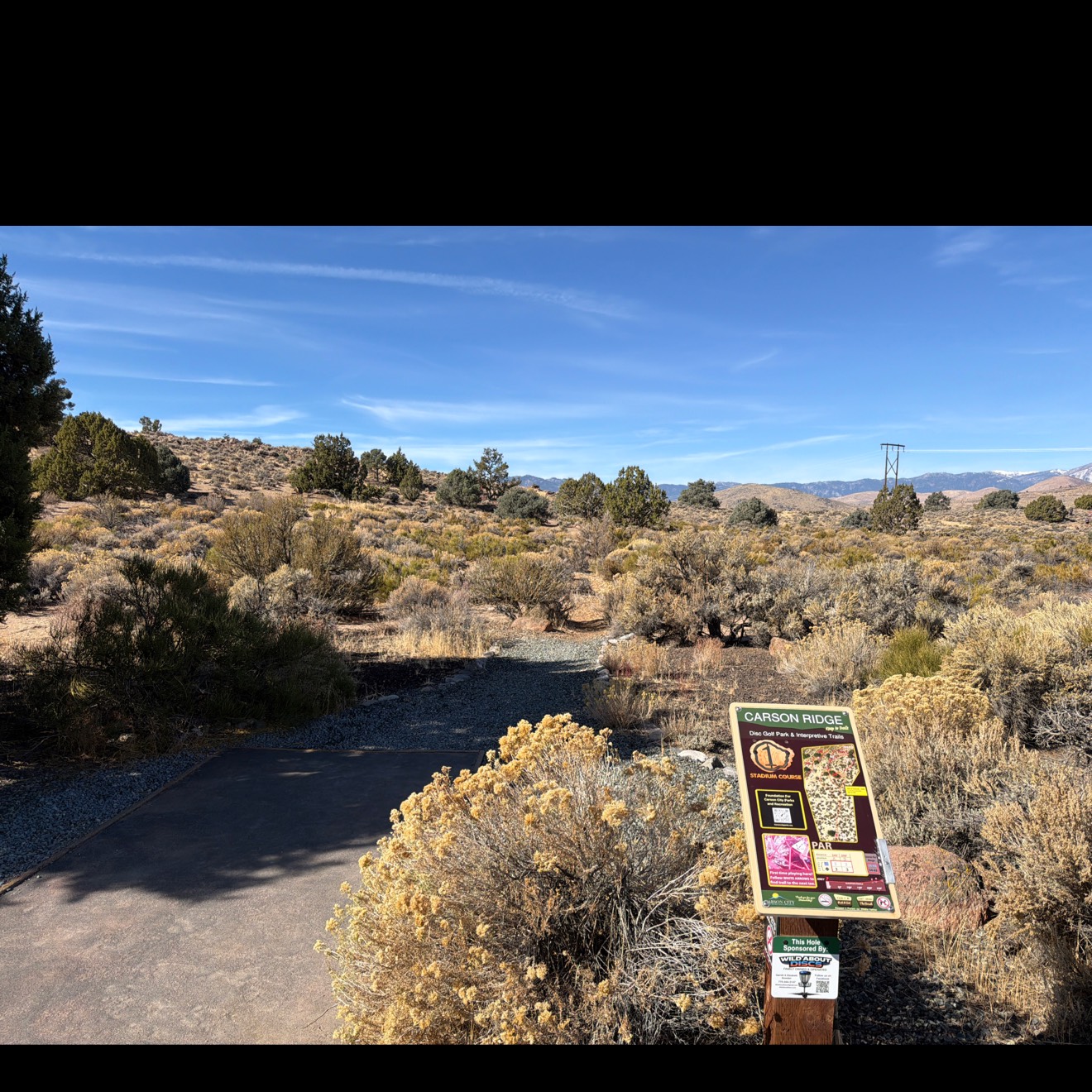 Stadium Course at Carson Ridge disc golf course in Carson City, NV