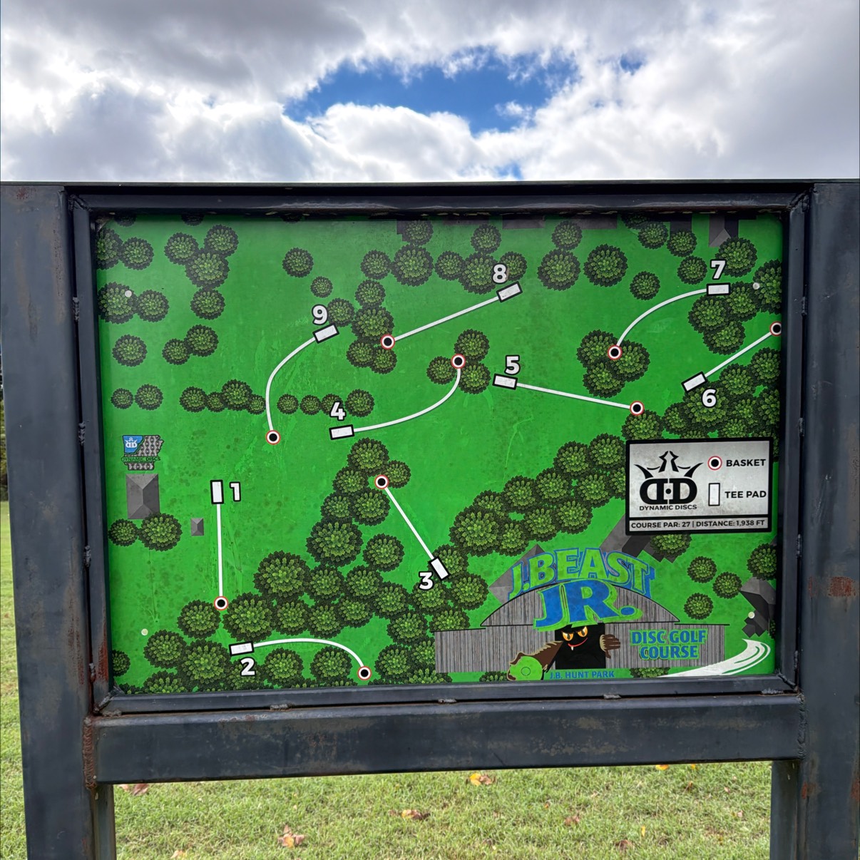 J.Beast Jr. disc golf course in Springdale, AR
