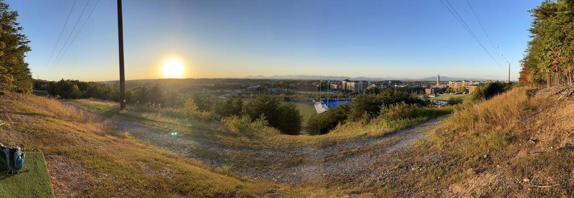 Liberty University East disc golf course in Afton, VA