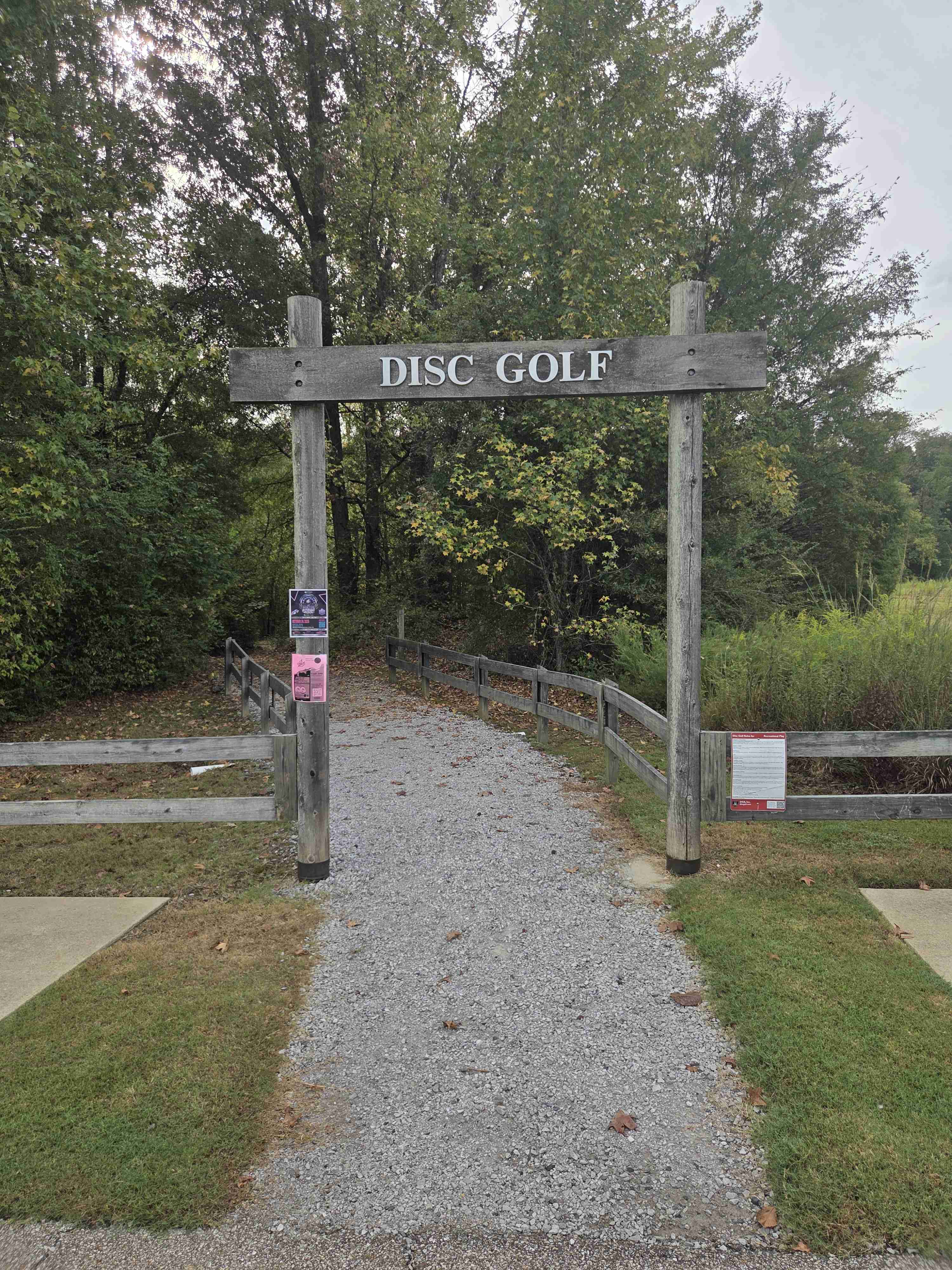 Sycamore Creek DGC disc golf course in Collierville, TN