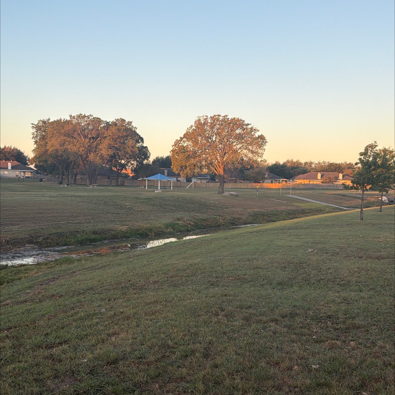 Hewitt Park disc golf course in Hewitt, TX