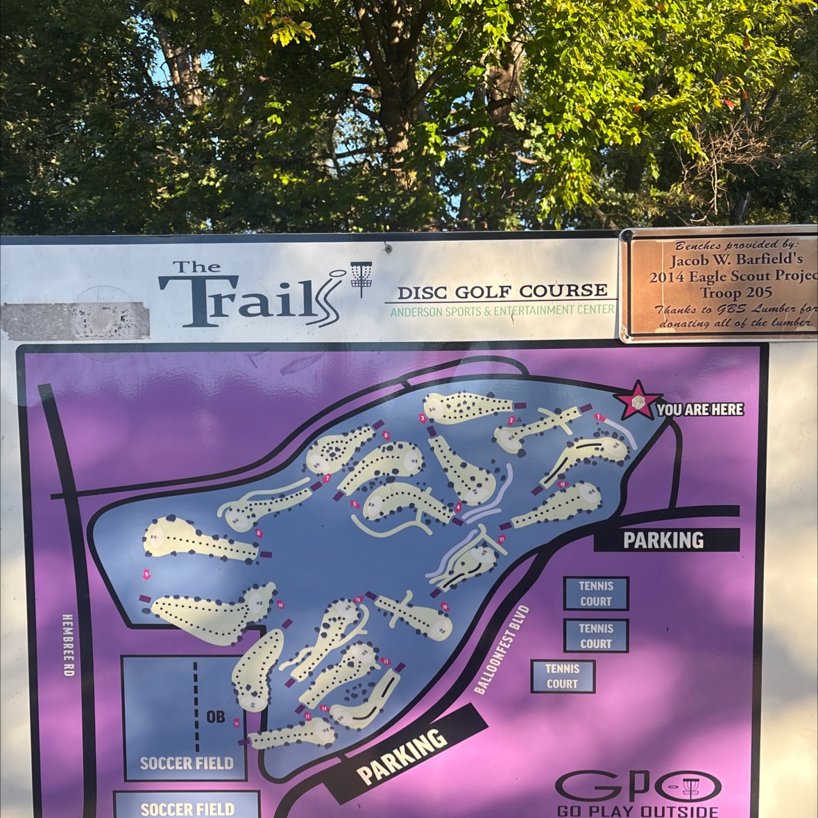 The Trails DGC disc golf course in Anderson, SC