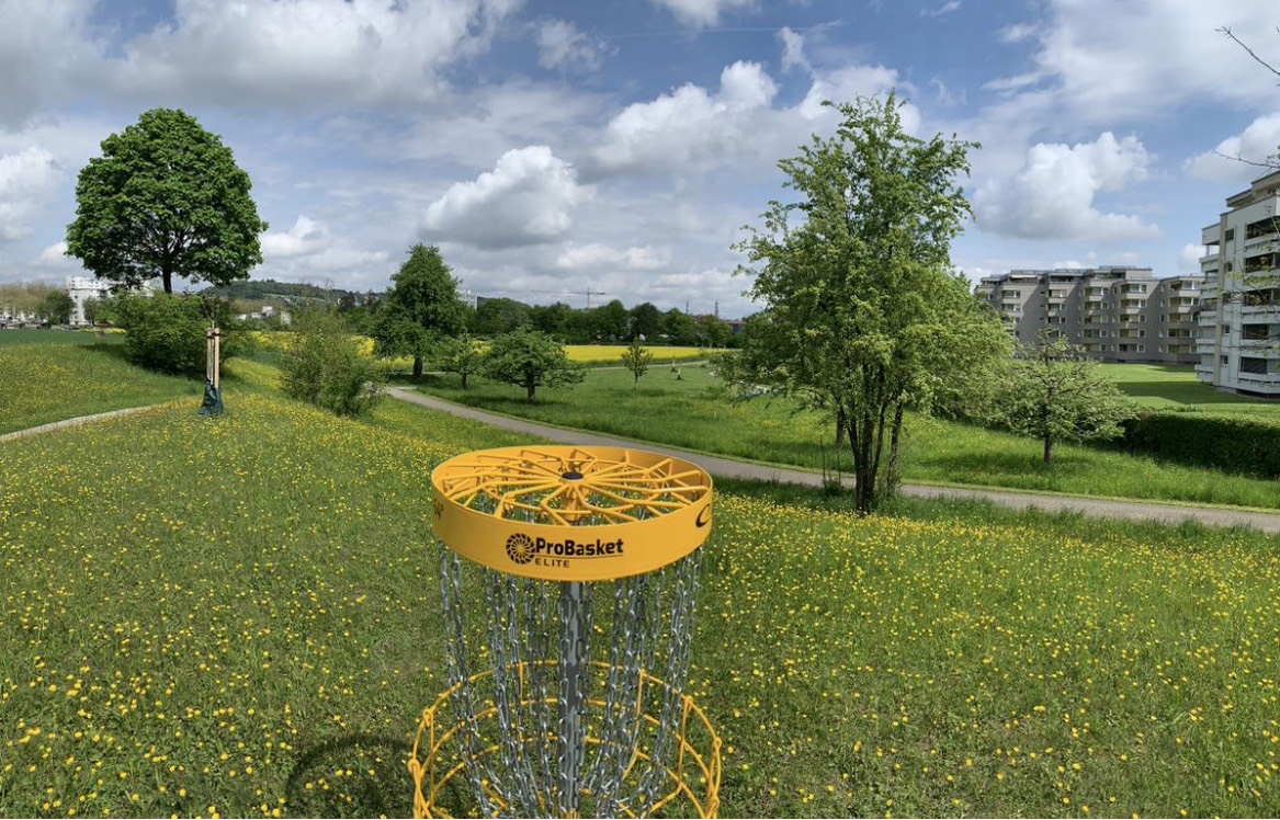 Grüzefeld disc golf course in Winterthur, ZH