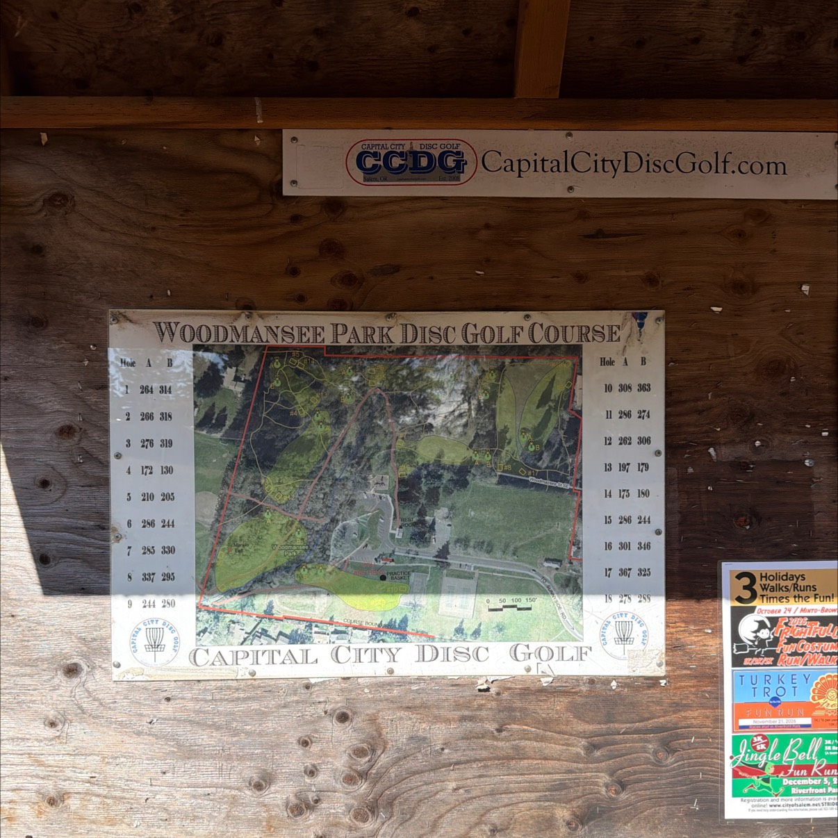 Woodmansee disc golf course in Salem, OR