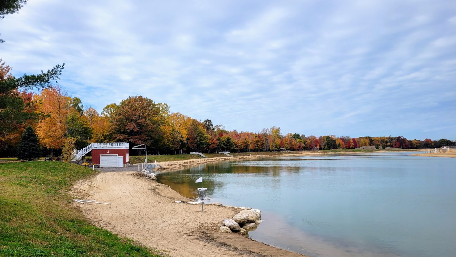 Arvesta Sport Complex disc golf course in South Haven, Michigan