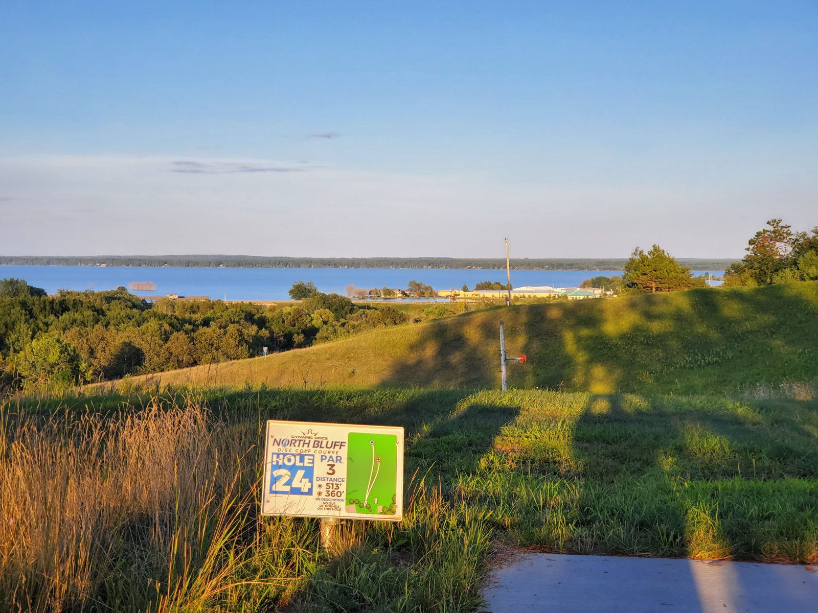 North Bluff disc golf course in Gladstone, Michigan
