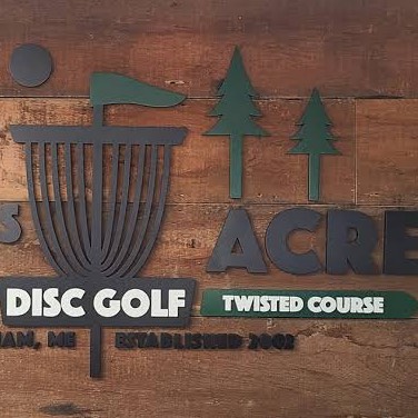 Acker’s Acres Twisted disc golf course in Bowdoinham, ME