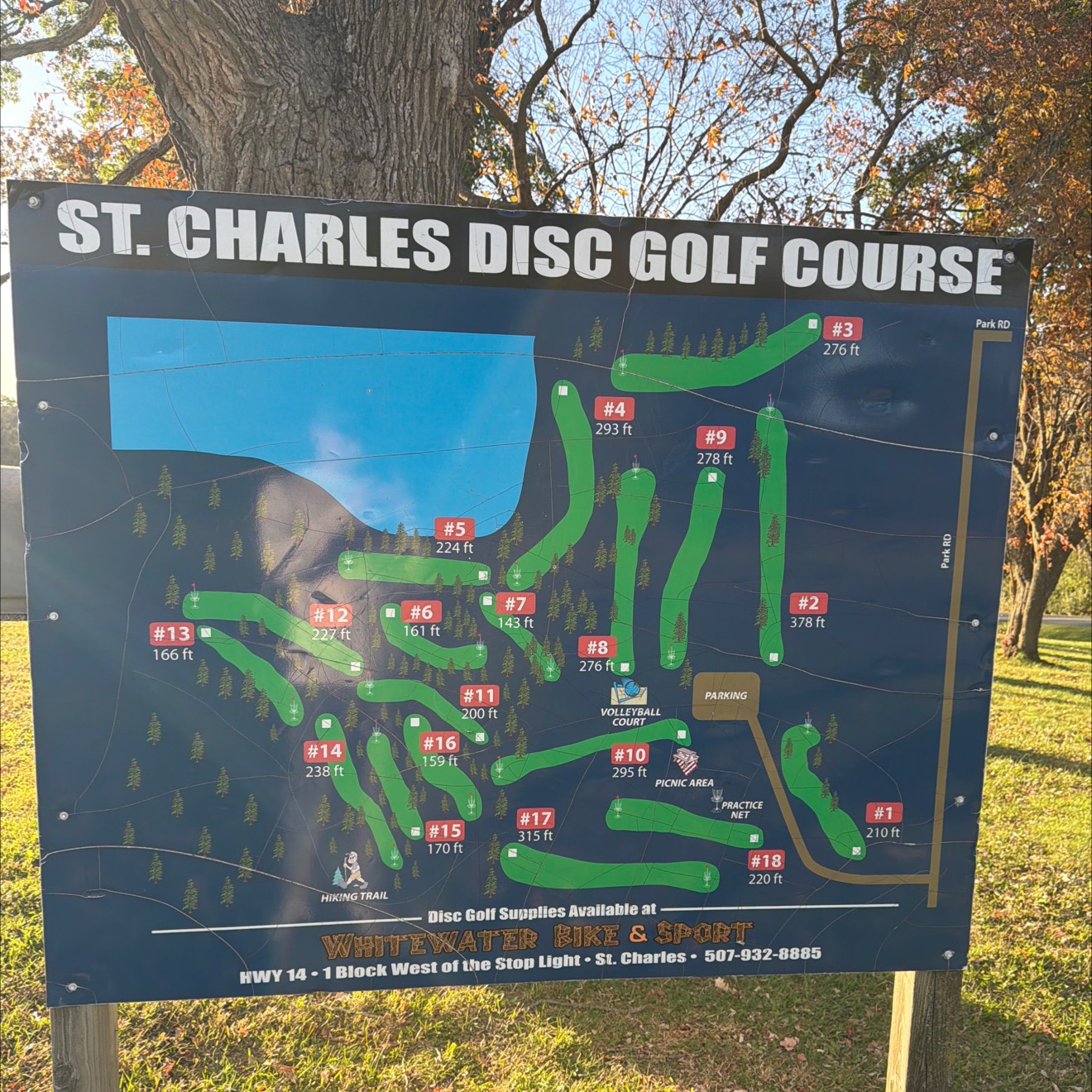 St. Charles DGC disc golf course in Saint Charles, MN