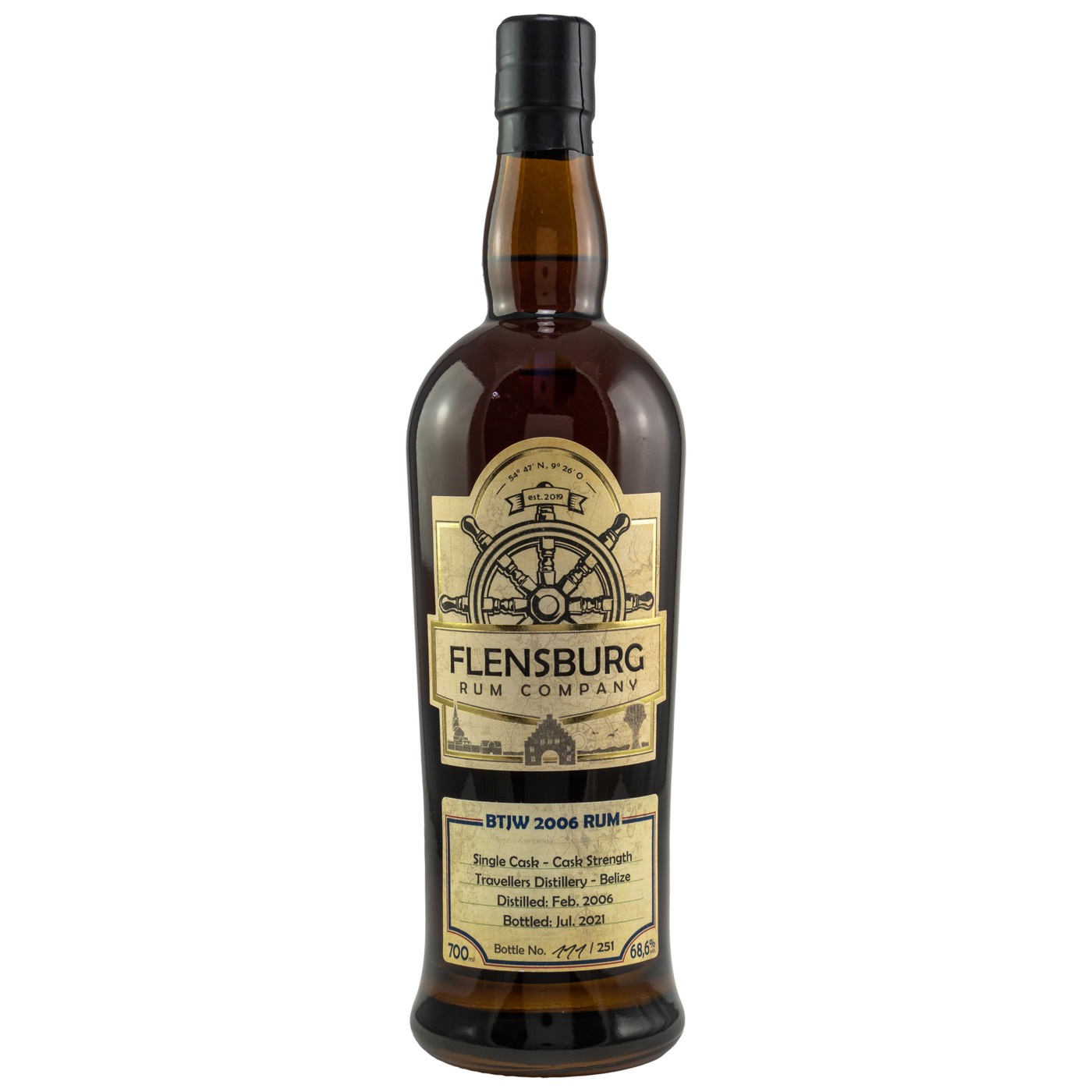 Bottle image of Flensburg Rum Company Selected by Jürgen Wiese BTJW