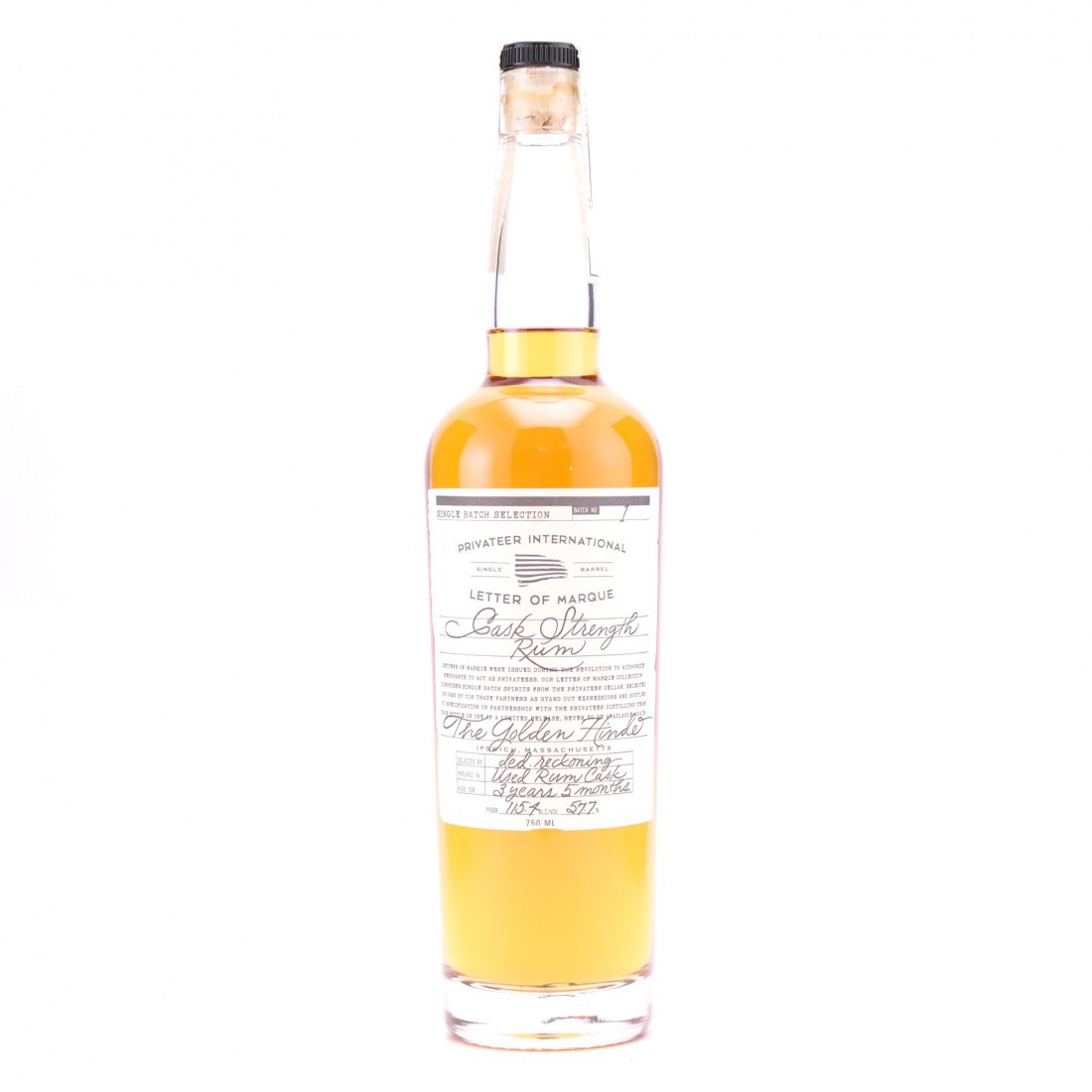 Bottle image of Letter of Marque #1 Cask Strength / The Golden Hinde