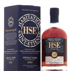 Image of the front of the bottle of the rum HSE Single Cask (MEB 2021)