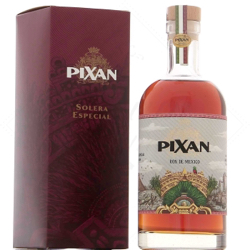 Image of the front of the bottle of the rum Pixan 6 años Solera Wine Finish
