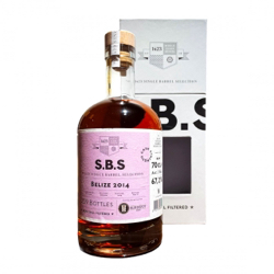 Image of the front of the bottle of the rum S.B.S Belize (Rum Depot)