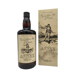 Image of the front of the bottle of the rum The Golden Age of Piracy Anney Distilia