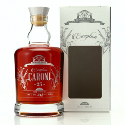 Image of the front of the bottle of the rum Exception