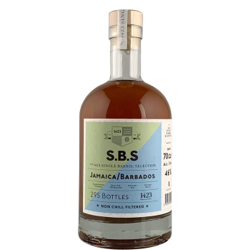 Image of the front of the bottle of the rum S.B.S Jamaica / Barbados