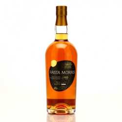 Image of the front of the bottle of the rum Rasta Morris Jamaica