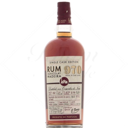 Image of the front of the bottle of the rum 970 Single Cask