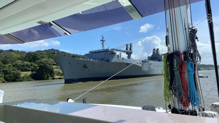 Voyage photo from Canal crossing from Atlantic to Pacific on Zeahorse Sunreef 80 Eco 