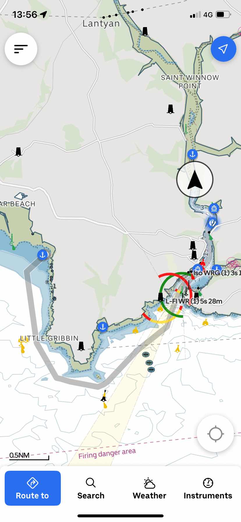 Polkerris to Fowey River, past moorings. _7E7E9966-AFCF-42BC-8009-74E3DAAD3667
