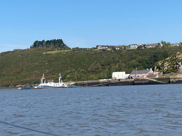 Voyage photo from Dunmore to Waterford boat yard 