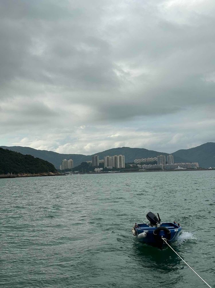 Voyage photo from Into a typhoon shelter for a month.