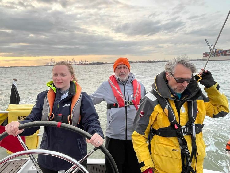 Voyage photo from E2E Leg 2 Harwich-Oostende 