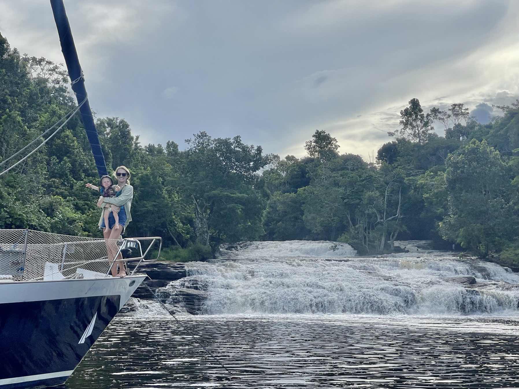 Sailing into a waterfall 🤯😬_C03899BD-A84B-4AE1-AC20-64577FB61C8D