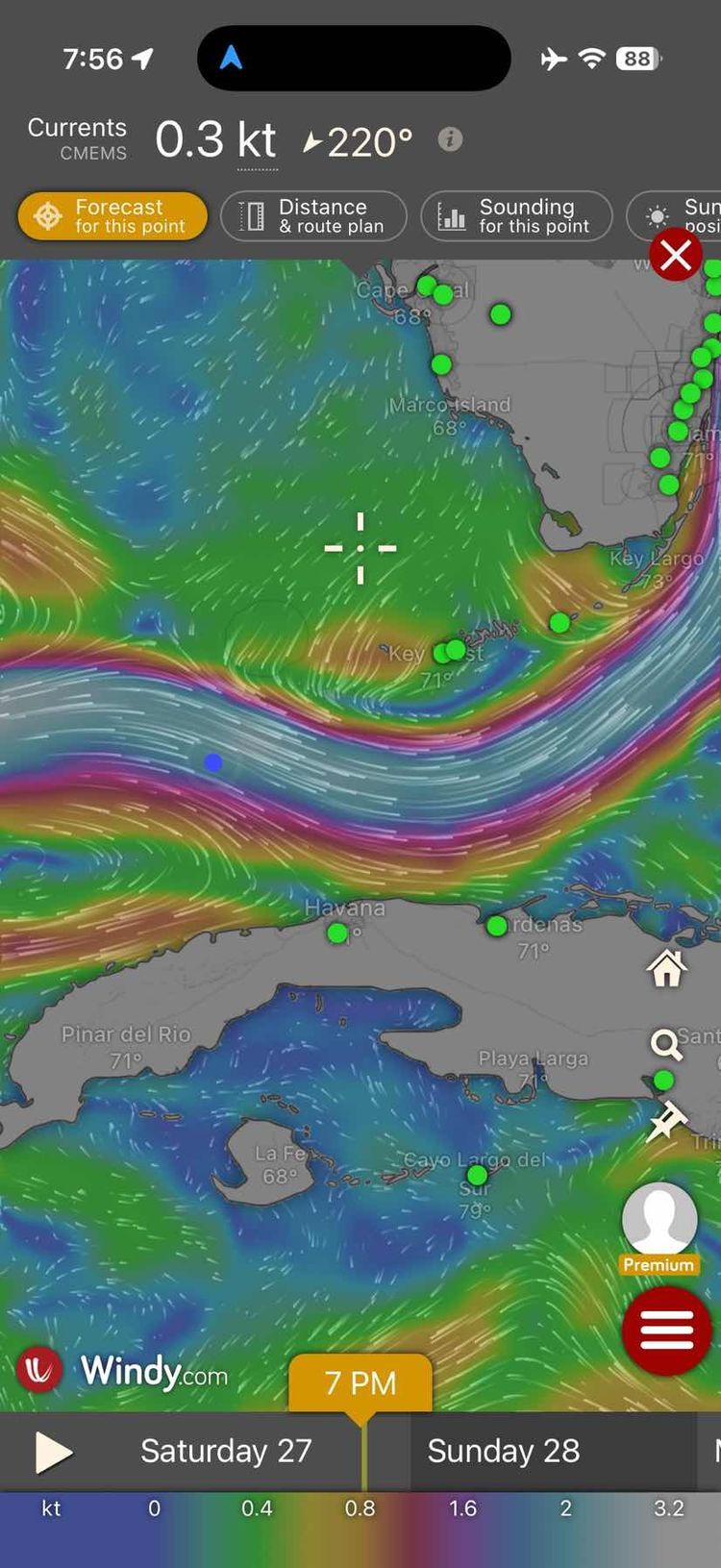Voyage photo from Canal de los Barcos, Cuba to Key West, FL