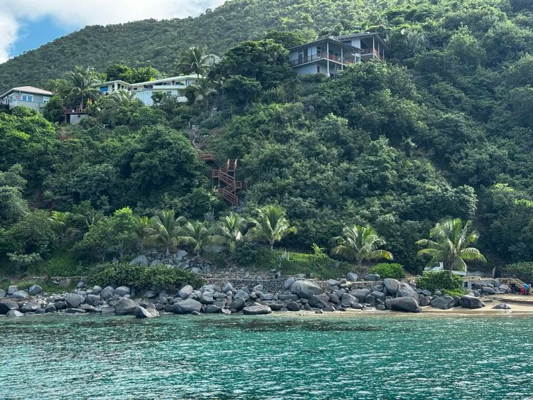 Voyage photo from North sound, Bitter End to mountain trunk point Virgin Gorda