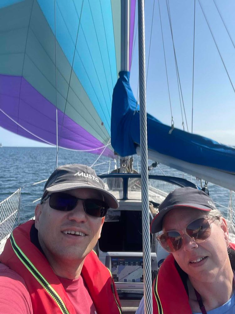 Voyage photo from Nice warm summer sail on genakker. Just to get some icecream 😊