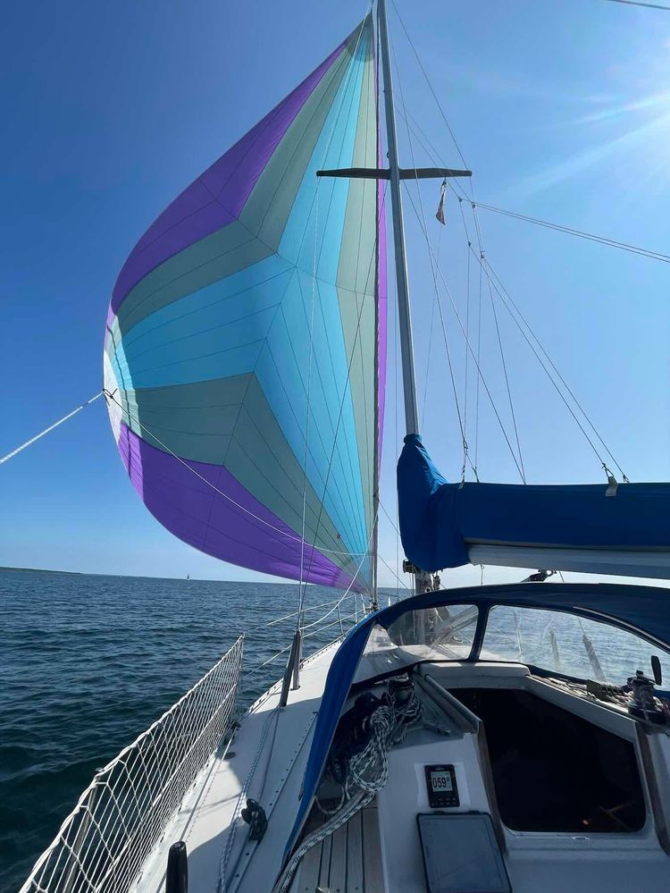 Voyage photo from Nice warm summer sail on genakker. Just to get some icecream 😊
