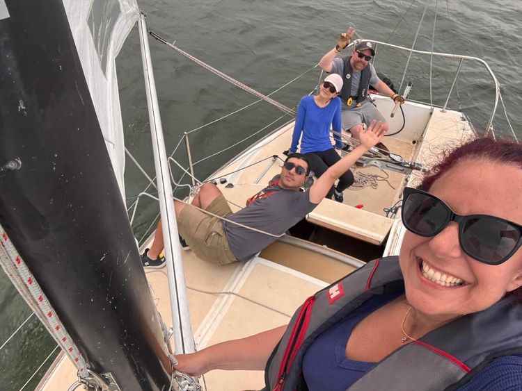 Voyage photo from First race on helm 
