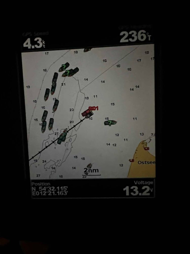 Voyage photo from The way to Bornholm. Passage 4. Christiansø - Gedser