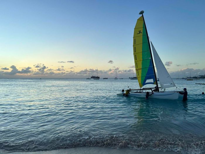 Voyage photo from Barbados first sail! 🇧🇧