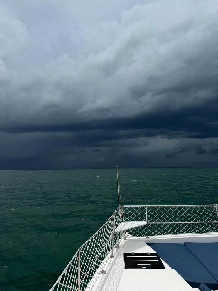 Voyage photo from Overnight crossing from Double Breasted Cay to St Augustine with a big storm!