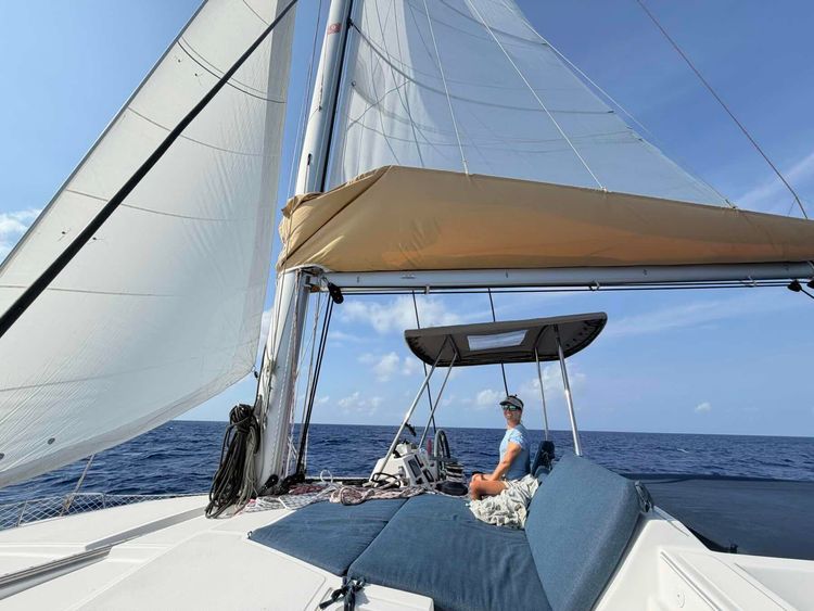 Voyage photo from Overnight crossing from Double Breasted Cay to St Augustine with a big storm!