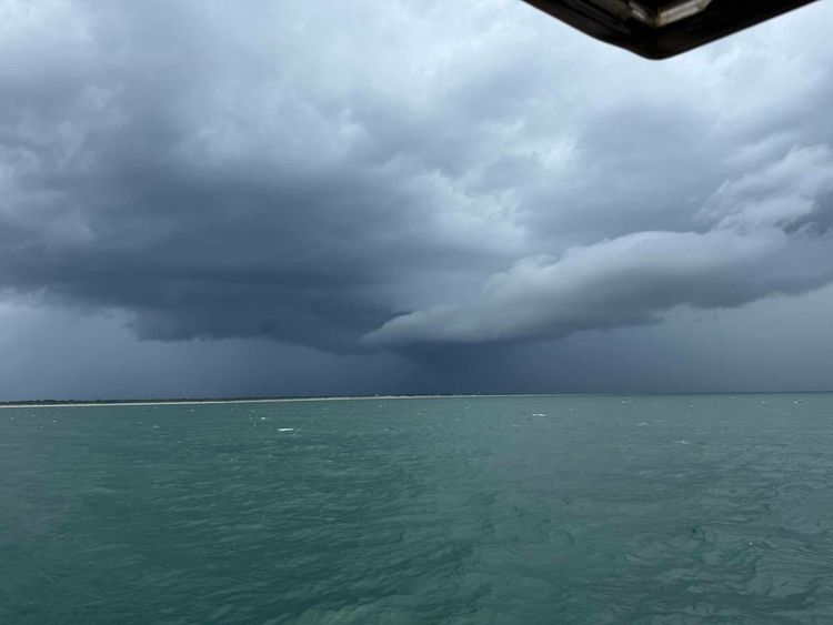 Voyage photo from Overnight crossing from Double Breasted Cay to St Augustine with a big storm!