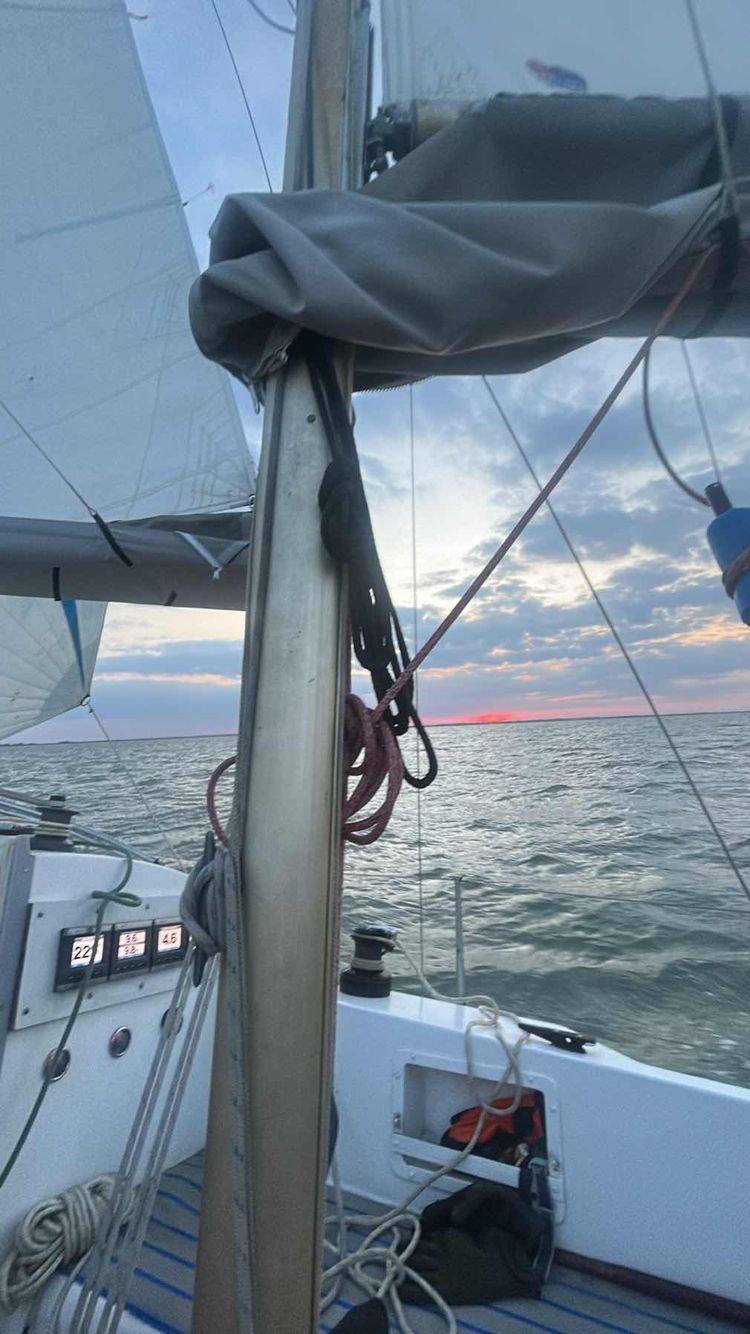 Voyage photo from Dunkirk to Crouch anchorage