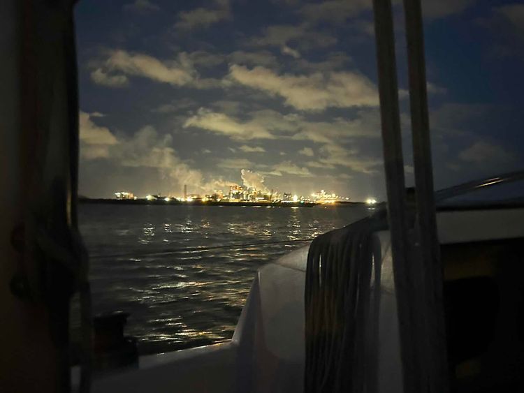 Voyage photo from Dunkirk to Crouch anchorage