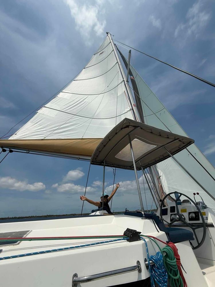 Voyage photo from Green Turtle Cay to Pensacola - full sail! 