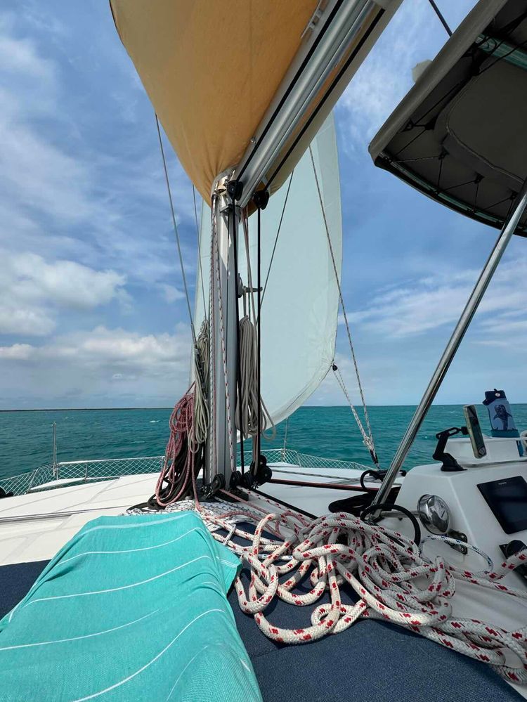 Voyage photo from Green Turtle Cay to Pensacola - full sail! 
