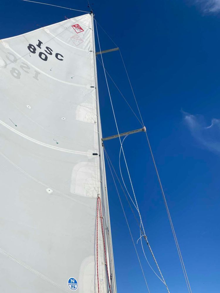 Voyage photo from Windy day on Rythem… yes, we reefed… eventually