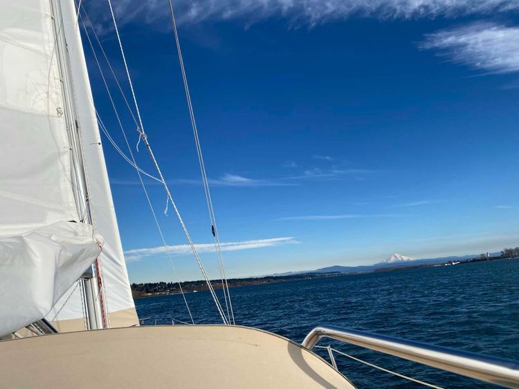 Voyage photo from Windy day on Rythem… yes, we reefed… eventually