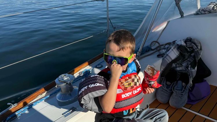 Voyage photo from Motor sail day before Thanksgiving.