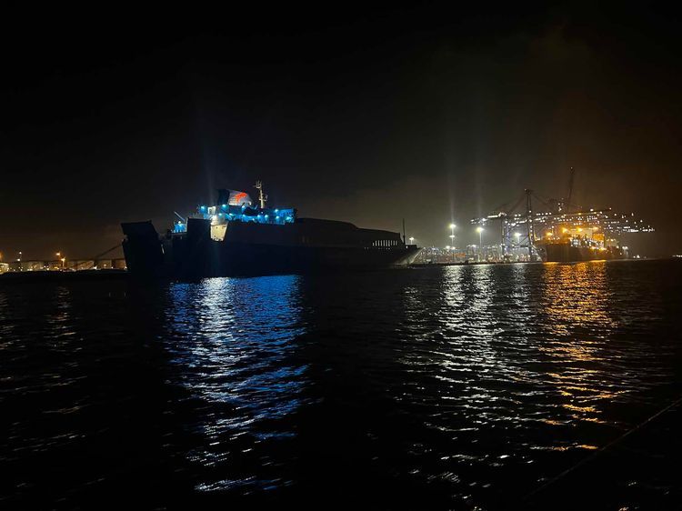 Voyage photo from RYA Day skipper day 4 (night sailing)